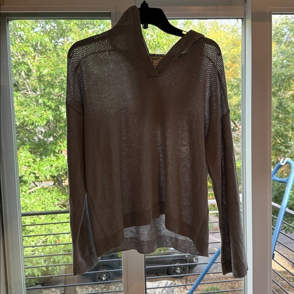 Max Studio Pullover Hoodie Women 90s Style Classic Light Soft Comfy Gray‎ NWT M - Picture 7 of 9